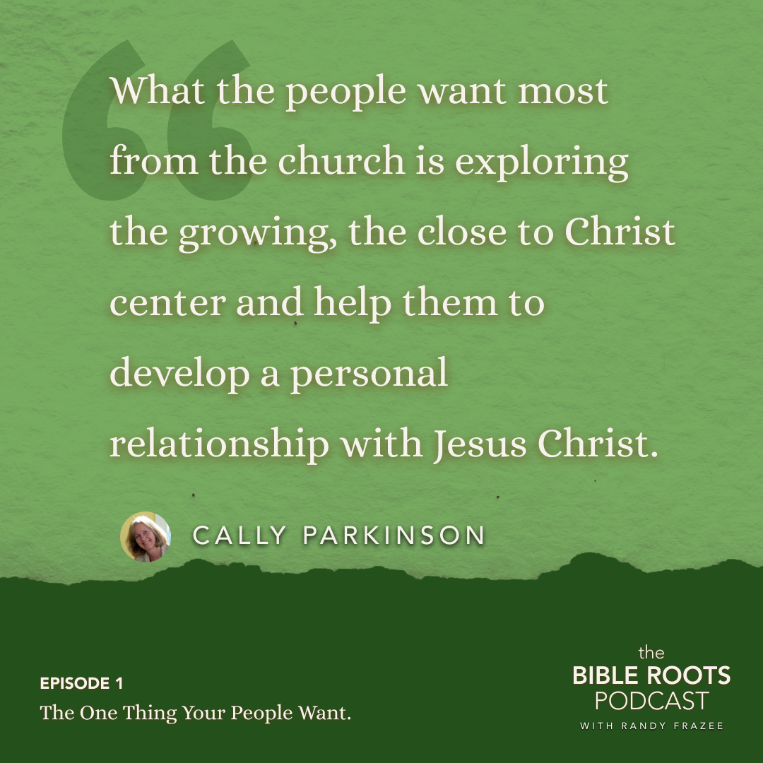 "What the people want most from the church is exploring the growing, the close to Christ center and help them to develop a personal relationship with Jesus Christ."